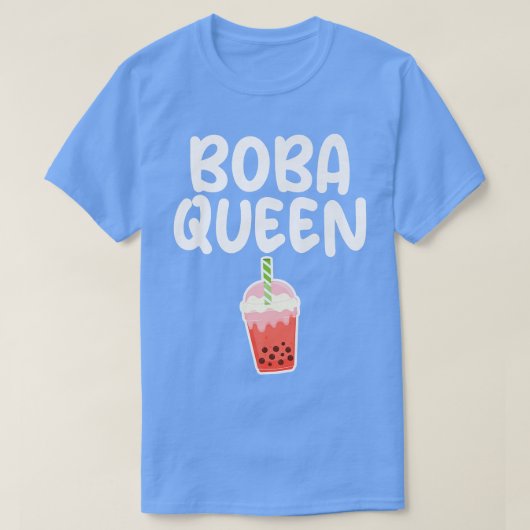 Boba Queen Niedlich Graphic Print for Bubble Tea L T-Shirt (Design vorne)