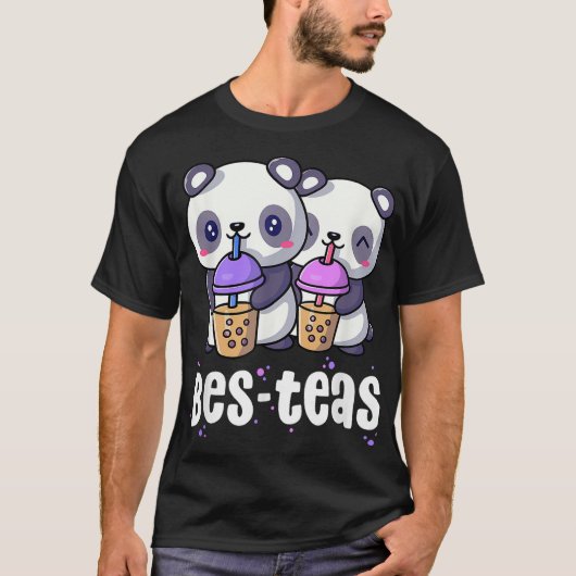 Boba Shirt Women Girls Bes Teas Kawaii Panda Bubbl (Vorderseite)