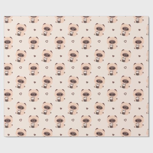 Boba Siamese Cat Geschenkpapier (Flach)