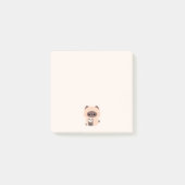 Boba Siamese Cat Post-it Klebezettel (Vorderseite)