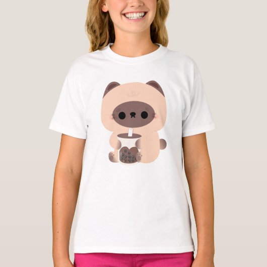 Boba Siamese Cat T-Shirt (Vorderseite)