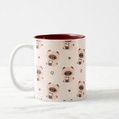 Boba Siamese Cat Zweifarbige Tasse (Links)