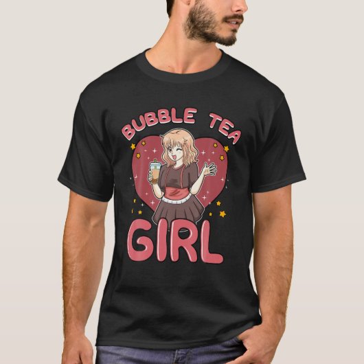 Boba Tapioca Pearls Bubble Milk Tea Tea-Based Drin T-Shirt (Vorderseite)
