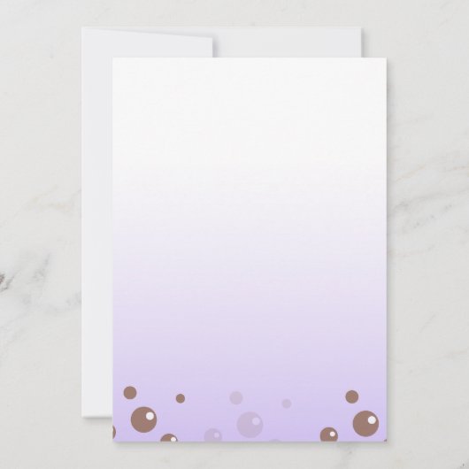 Boba Tea Babydusche Einladung Baby Girl (Rückseite)