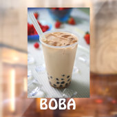 Boba Tea Bubble Drink Werbung Fensteraufkleber (Blatt 2)
