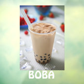 Boba Tea Bubble Drink Werbung Fensteraufkleber (Blatt 3)