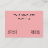 Boba Tea Bubble Tea Boba Tea Café Visitenkarte (Rückseite)