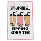 Boba Tea Bubble Tea Boba Tea Mittlere Geschenktüte (Vorderseite)