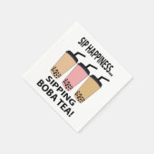 Boba Tea Bubble Tea Boba Tea Party Serviette (Ecke)