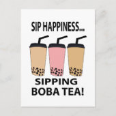 Boba Tea Bubble Tea Boba Tea Postkarte (Vorderseite)