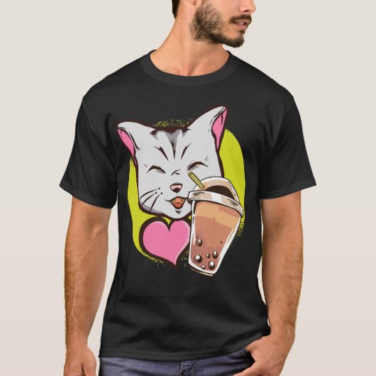 Boba Tea Bubble Tea Cat arabian betting  T-Shirt (Vorderseite)