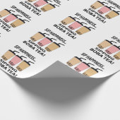 Boba Tea Bubble Tea Geschenkpapier (Ecke)