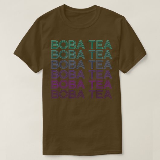 Boba Tea Bubble Tea Milk Tea Retro  T-Shirt (Design vorne)