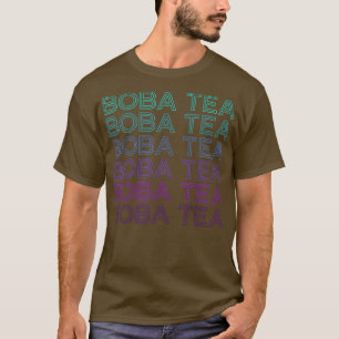 Boba Tea Bubble Tea Milk Tea Retro  T-Shirt
