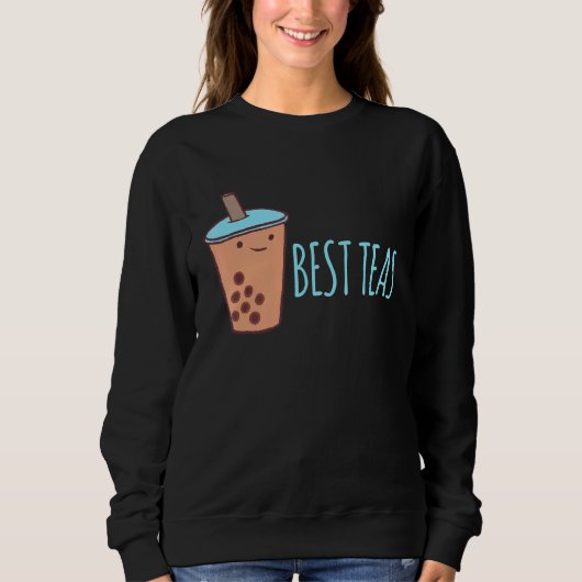 Boba Tea Bubble Tea Partnerlook Best Teas Sweatshirt (Vorderseite)