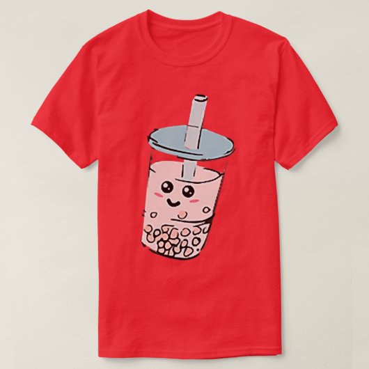 Boba Tea, Bubble Tee - Niedlicher Kawaii Milk Tee  (Design vorne)