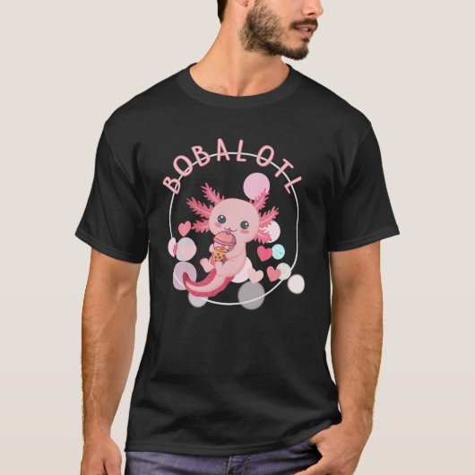 Boba Tea Bubble Tee Tee Tee Anime Axolotl Niedlich (Vorderseite)