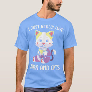 Boba Tea Cat Bubble Tea Kawaii Anime japanische Mi T-Shirt
