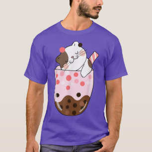 Boba Tea Cat Bubble Tea Kawaii Anime Japanisches M T-Shirt