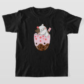 Boba Tea Cat Bubble Tea Kawaii Anime Japanisches M T-Shirt (Ablage )