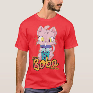 Boba Tea Cat Funny Bubble Tee