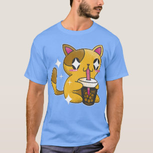 Boba Tea Cat Japan Sweet Otaku T-Shirt