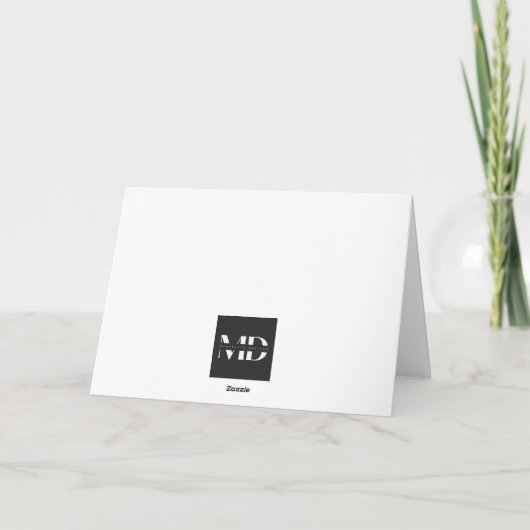 Boba Tea Character Dankeskarte (Rückseite)