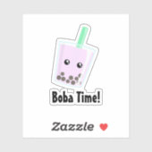 Boba Tea Custom-Cut Vinyl Sticker (Blatt)