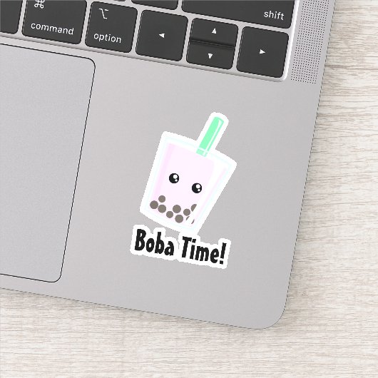 Boba Tea Custom-Cut Vinyl Sticker (Detail)