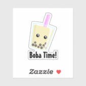 Boba Tea Custom-Cut Vinyl Sticker (Blatt)