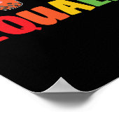 Boba Tea Equali-Tea LGBT Pride Rainbow Poster (Ecke)