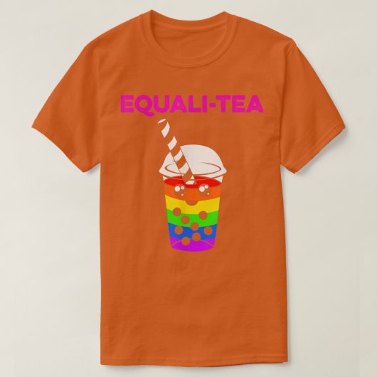 Boba Tea Equalitea Niedlich Kawaii Bubble Milk Tee (Design vorne)