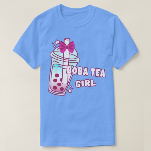 Boba Tea Girl Milk Bubble Balls Drinks T-Shirt (Design vorne)