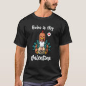 Boba Tea is My Valentine Chicken Anti Valentines D T-Shirt (Vorderseite)