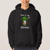 Boba Tea is My Valentine Turtle Anti Valentines Da Hoodie (Vorderseite)