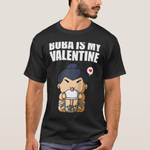 Boba Tea ist mein Valentine Sumo Wrestler Anti-Val T-Shirt