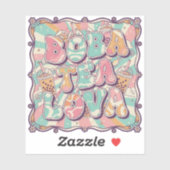 Boba Tea Lova Aufkleber (Blatt)