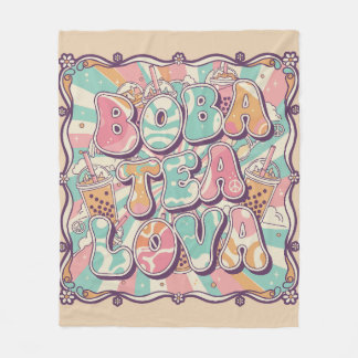 Boba Tea Lova Fleecedecke