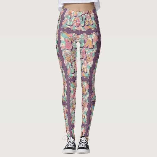 Boba Tea Lova Leggings (Vorderseite)