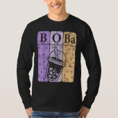 Boba Tea Periodic Table Elements Bubble Tea  Nerd T-Shirt (Vorderseite)