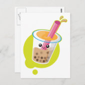 Boba Tea Postkarte (Vorne/Hinten)
