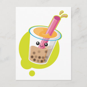 Boba Tea Postkarte