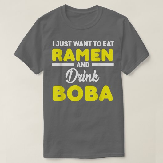 Boba Tea Ramen Niedlich Kawaii Bubble Milk Tee (Design vorne)