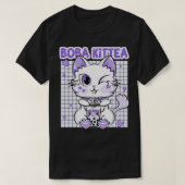 Boba Tea Women Lavender Kittea Kawaii Cat Japanisc T-Shirt (Design vorne)