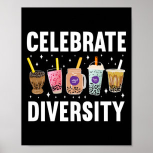 Boba Tea zum Feiern des Diversity Lgbt Pride Poster