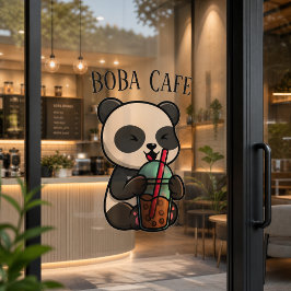 Boba Tee, Blubble Milch Tee Fensteraufkleber