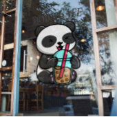 Boba Tee, Blubble Milch Tee Fensteraufkleber
