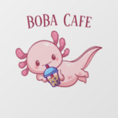 Boba Tee, Blubble Milch Tee Fensteraufkleber (Blatt)