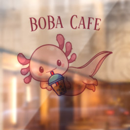 Boba Tee, Blubble Milch Tee Fensteraufkleber
