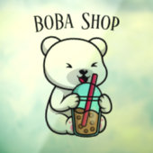 Boba Tee, Blubble Milch Tee Fensteraufkleber (Blatt 3)